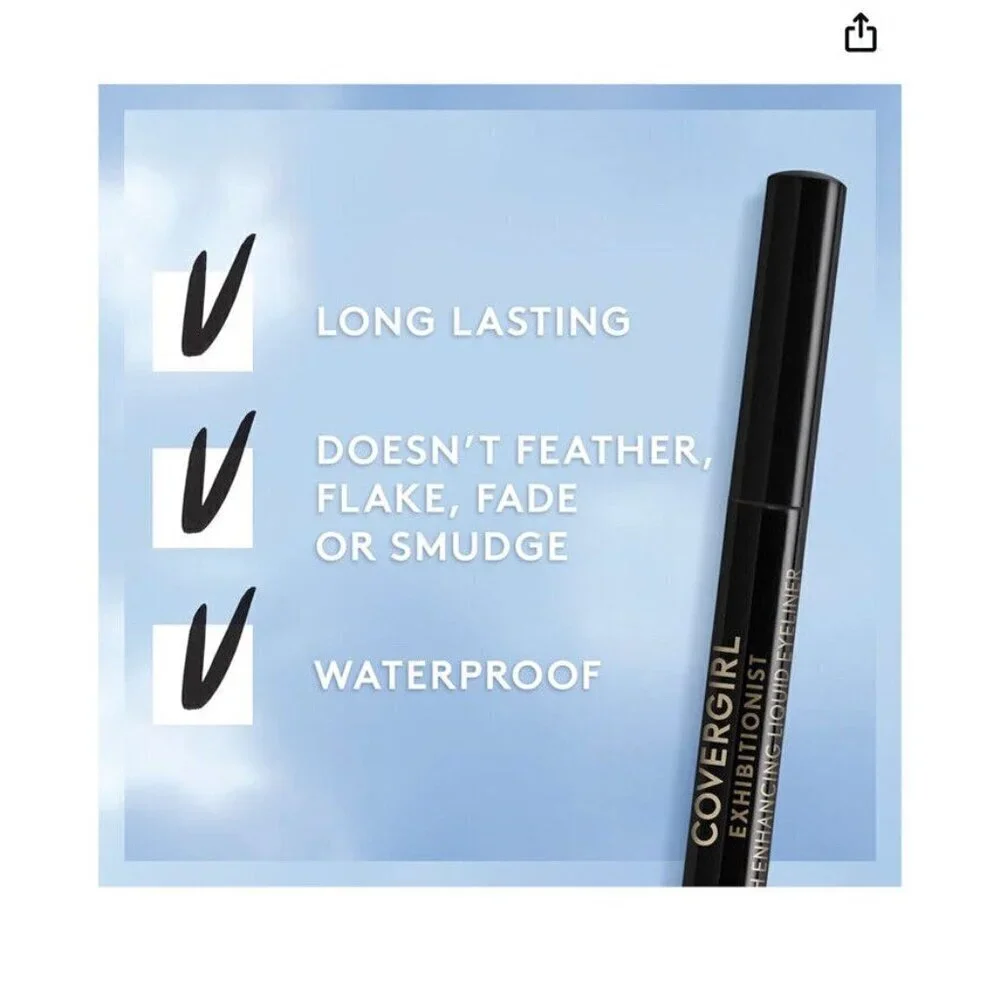 COVERGIRL Exhibitionist Lash Enhancing Liquid Eyeliner 300 Rich Brown